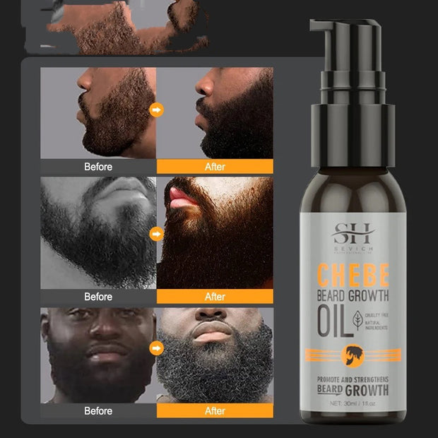 Natural Chebe Men Beard Growth Oil 