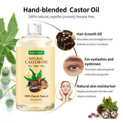 Hair Eyelash Eyebrow Castor Oil 16 Oz 473ml Cold 