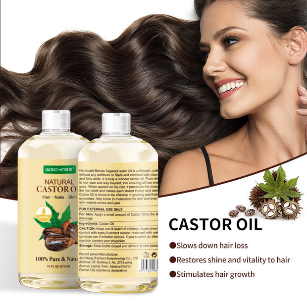 Hair Eyelash Eyebrow Castor Oil 16 Oz 473ml Cold 