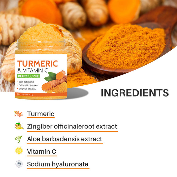 Turmeric Body Scrub for Exfoliation Brightening
