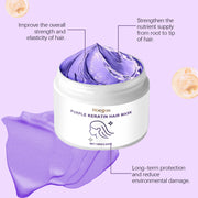 Hoegoa Keratin Purple Hair Mask Nourishing Moisturizing