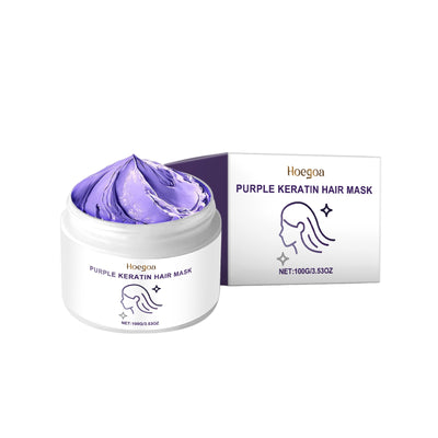 Hoegoa Keratin Purple Hair Mask Nourishing Moisturizing