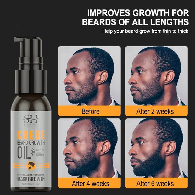 Natural Chebe Men Beard Growth Oil 